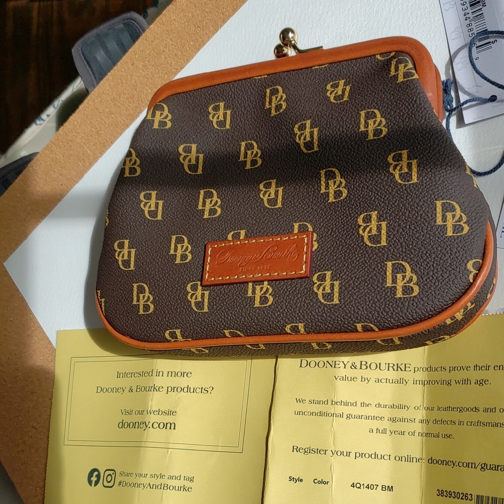 Dooney & Bourke Tmoro Monogram Kiss-Lock Coin Pouch